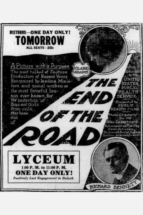 The End of the Road (1919) poster