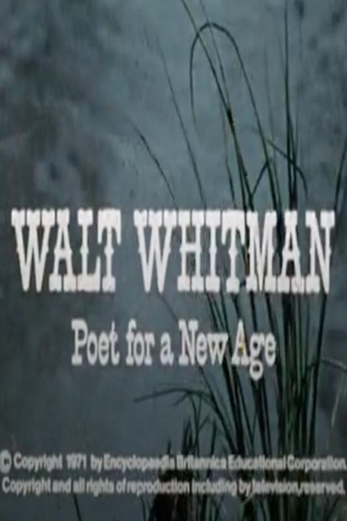 Walt Whitman: Poet for a New Age (1971) poster
