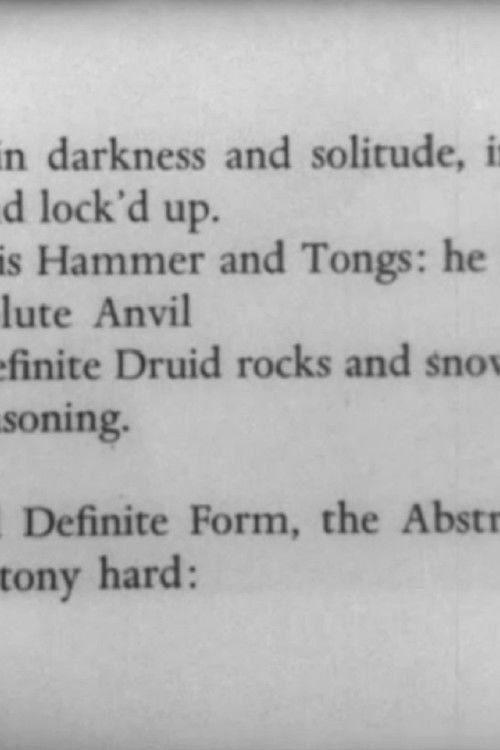 Homage to William Blake (1972) poster