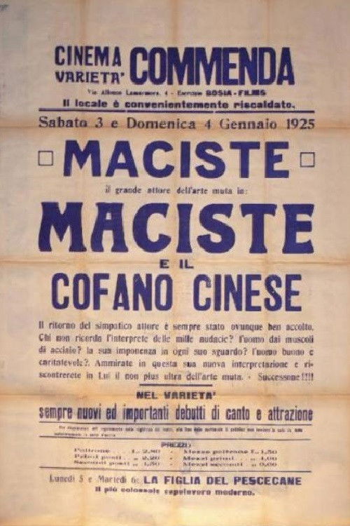 Maciste und die chinesische Truhe (1923) poster