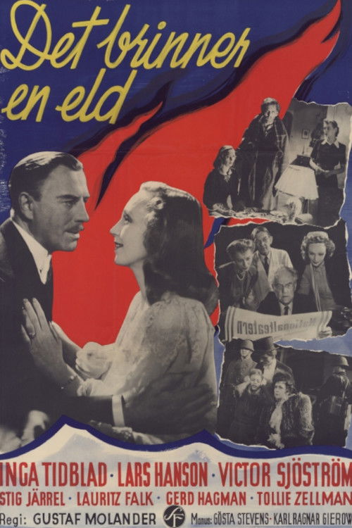 Det brinner en eld (1943) poster