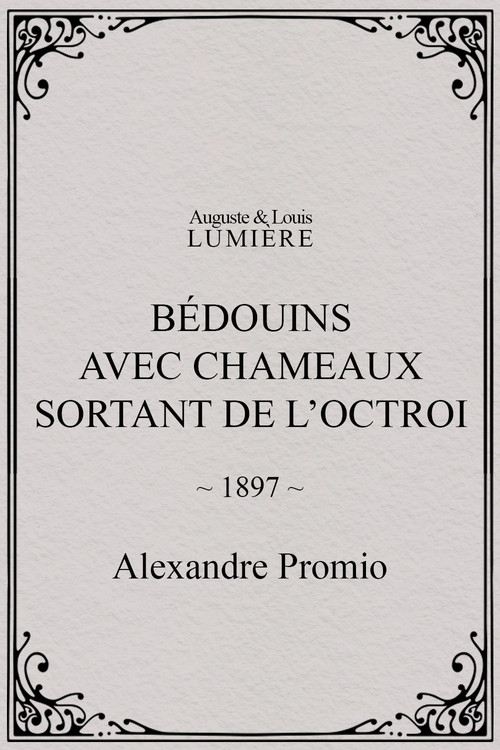 Bédouins avec chameaux sortant de l’octroi (1897) poster