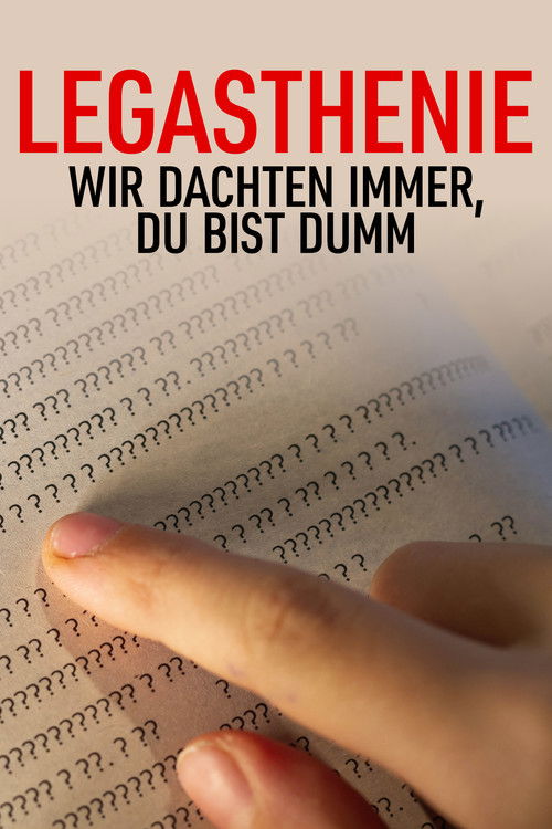 Legasthenie - Wir dachten immer, du bist dumm (2023) poster