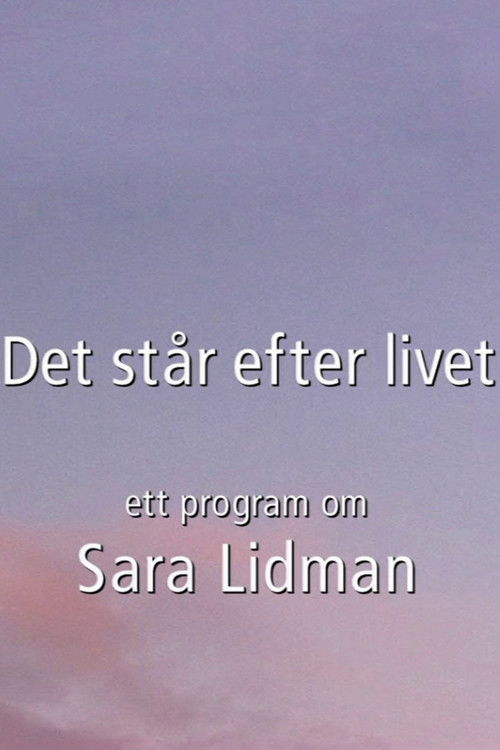 Det står efter livet (2000) poster