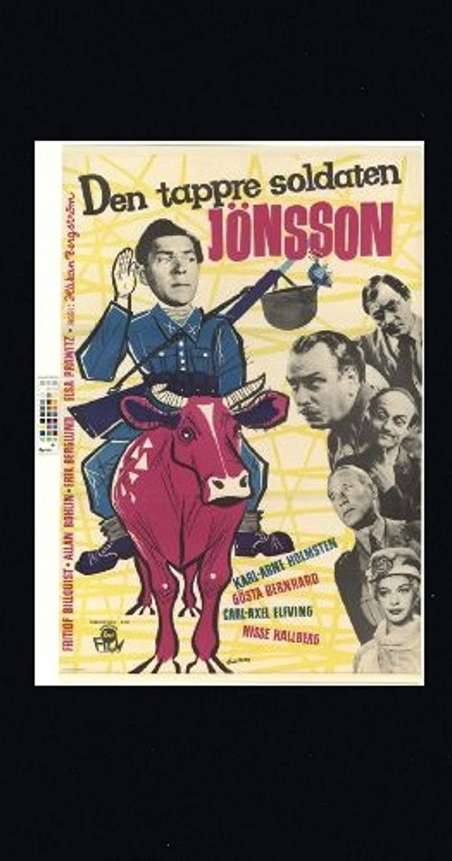 Den tappre soldaten Jönsson (1956) poster