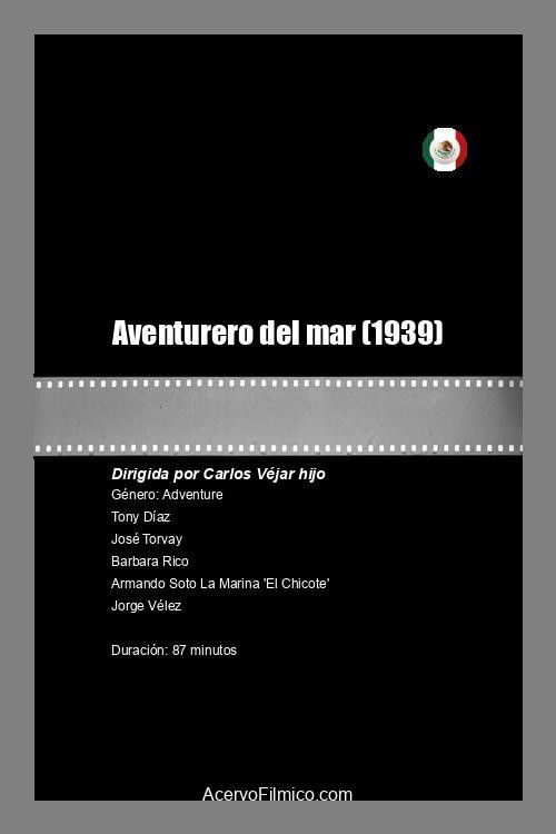 Aventurero del mar (1939) poster