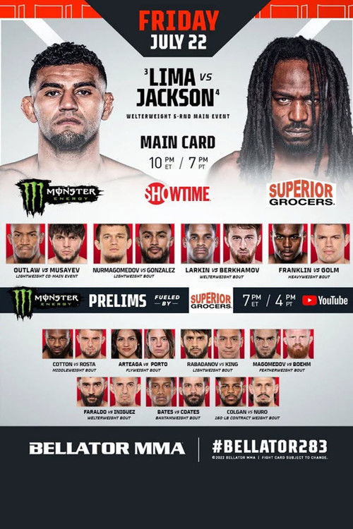 Bellator 283: Lima vs. Jackson (2022) poster
