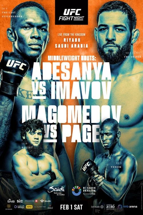 UFC Fight Night 250: Adesanya vs. Imavov (2025) poster