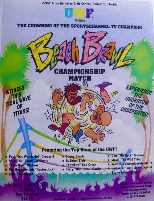 UWF Beach Brawl (1991) poster