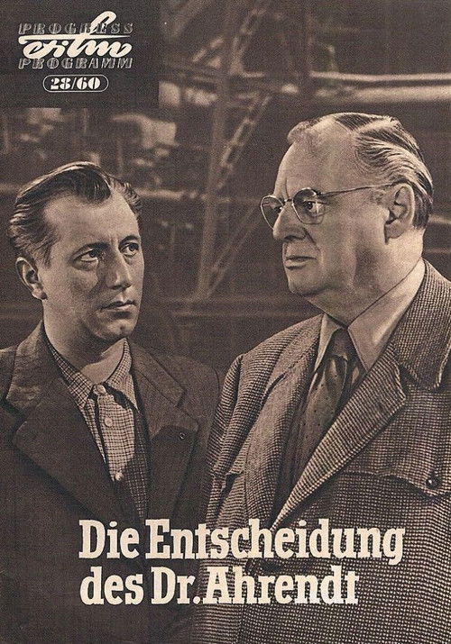 Die Entscheidung des Dr. Ahrendt (1960) poster
