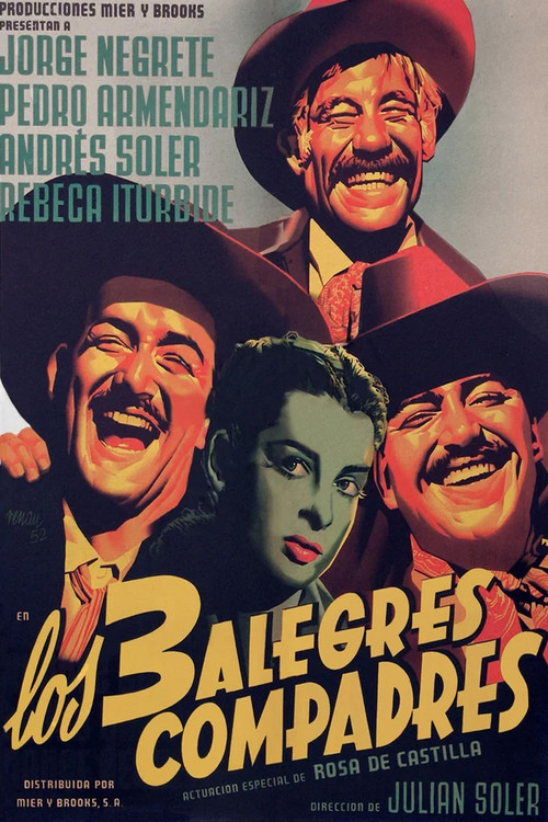 Los tres alegres compadres (1952) poster