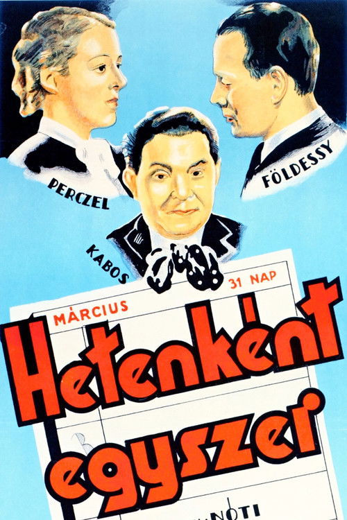 Hetenként egyszer láthatom (1937) poster