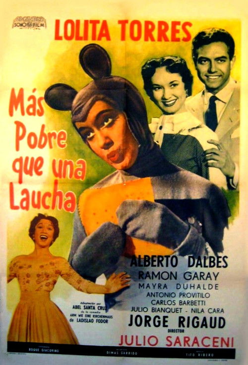 Más pobre que una laucha (1955) poster