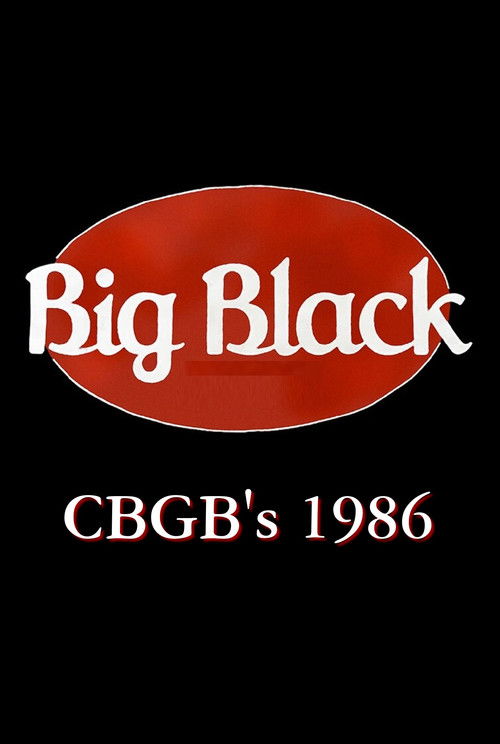 Big Black: Live at CBGB's (1986) poster