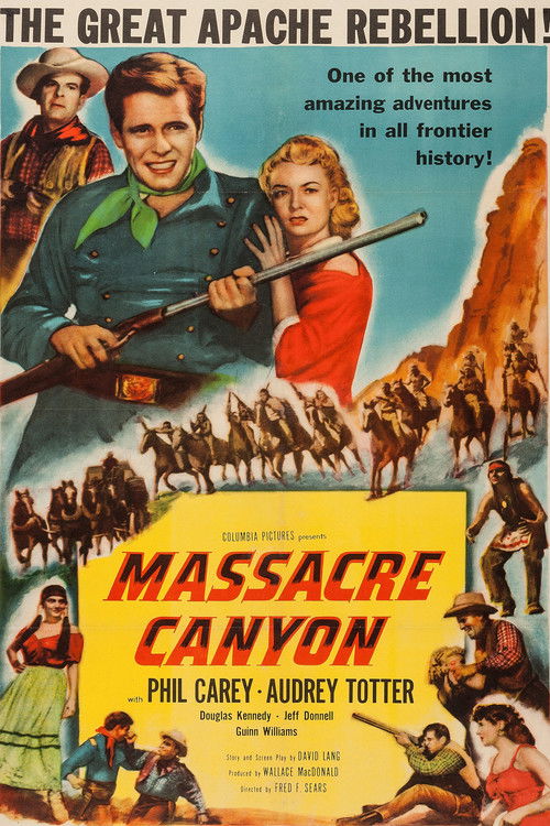 Massacre Canyon (1954) poster