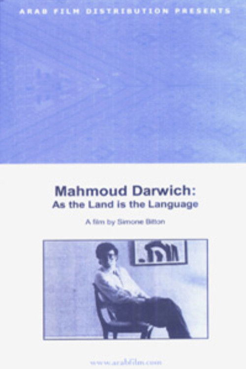 Mahmoud Darwich: et la terre, comme la langue (1998) poster
