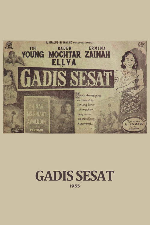 Gadis Sesat (1956) poster