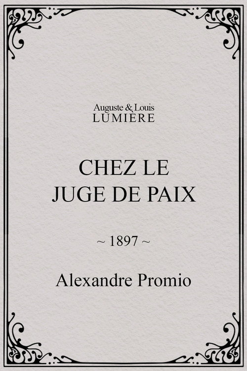 Chez le juge de paix (1897) poster
