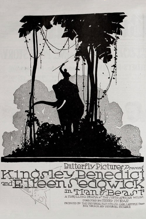 Man and Beast (1917) poster