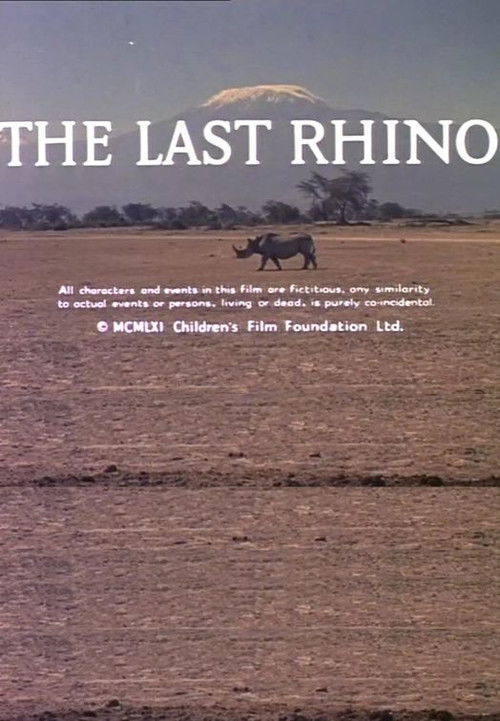 The Last Rhino (1961) poster