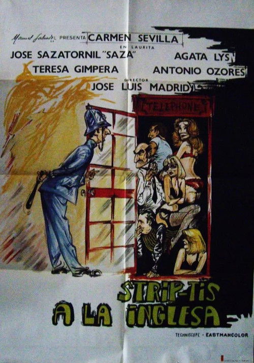 Strip-tis a la inglesa (1975) poster
