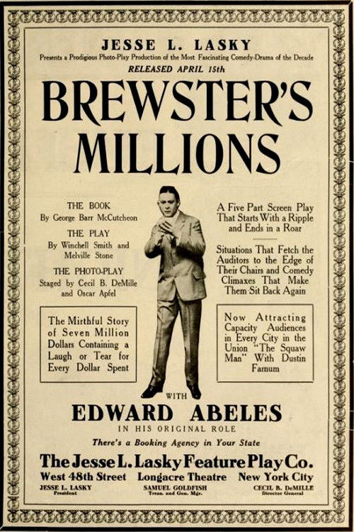 Brewster's Millions (1914) poster