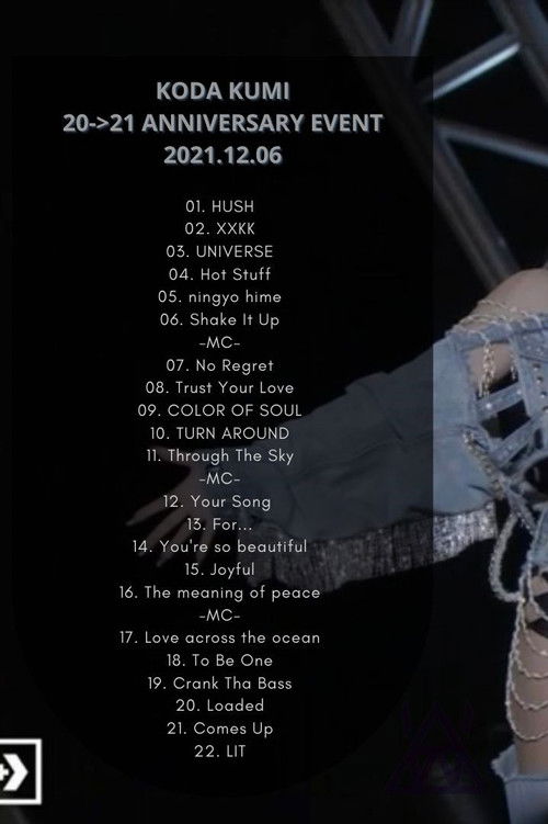 KODA KUMI 20TH-21ST ANNIVERSARY EVENT (2021) poster