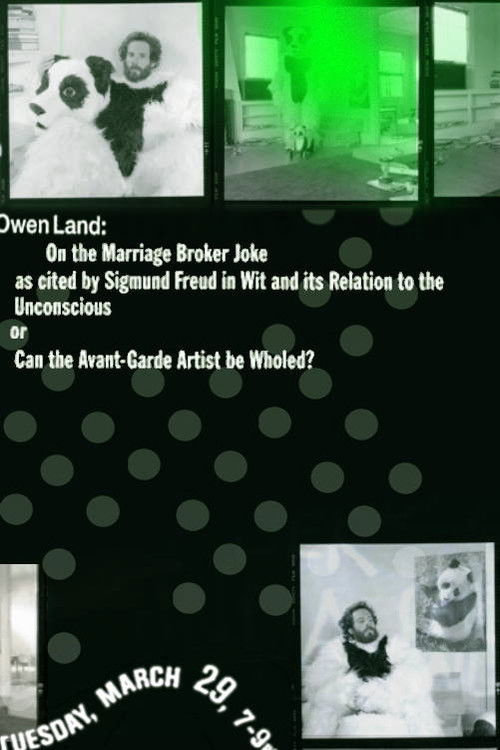 On the Marriage Broker Joke as Cited by Sigmund Freud in Wit and Its Relation to the Unconscious, or Can the Avant-Garde Artist Be Wholed? (1977) poster