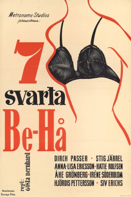 Sju svarta "Be-Hå" (1954) poster