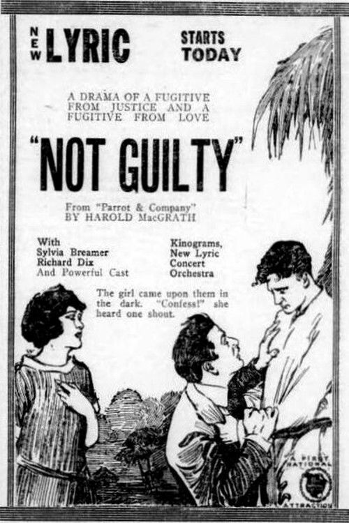 Not Guilty (1921) poster