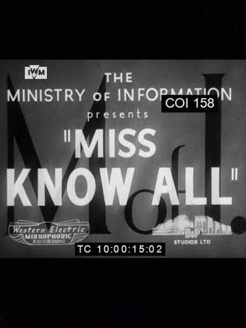 Miss Knowall (1940) poster