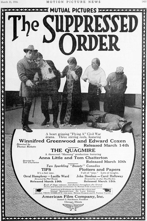 The Suppressed Order (1916) poster