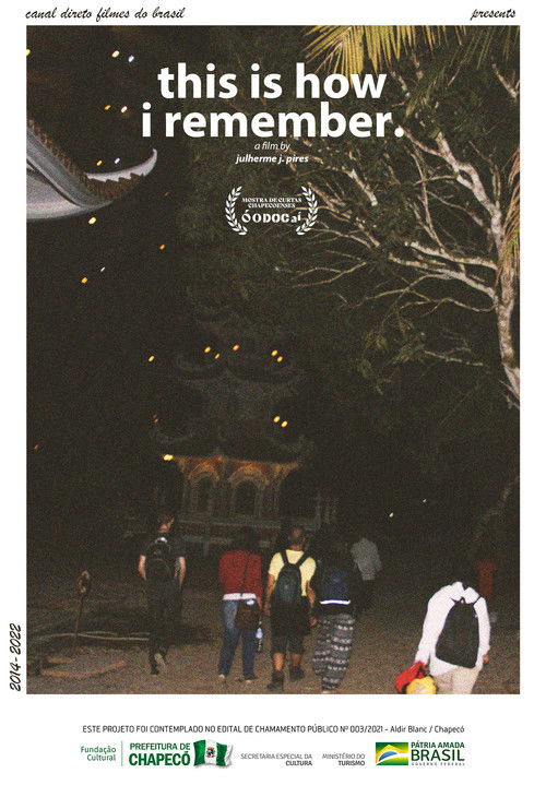 É assim que eu me lembro. (2022) poster