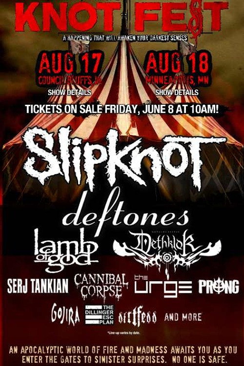 Slipknot - Live at Knotfest Minneapolis 2012 (2012) poster