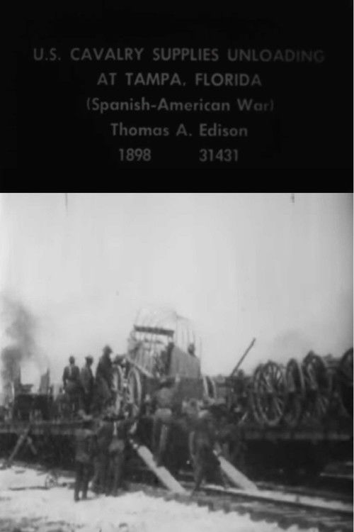U.S. Cavalry Supplies Unloading at Tampa, Florida (1898) poster