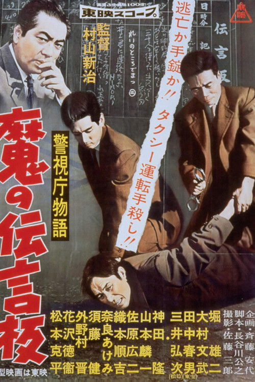 警視庁物語　魔の伝言板 (1958) poster