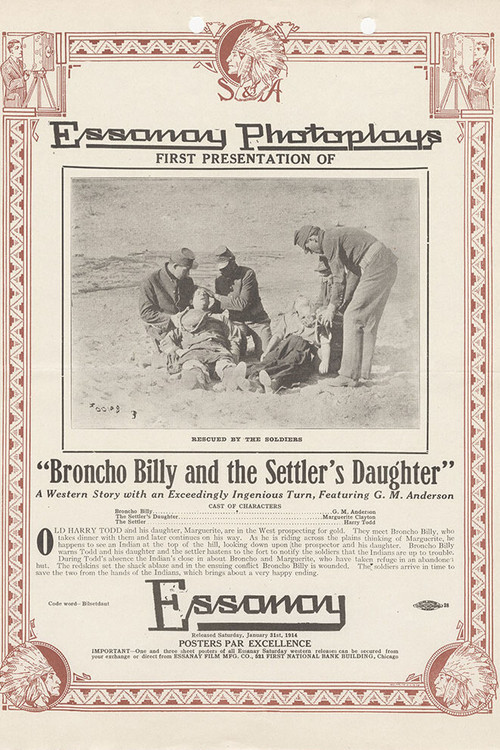 Broncho Billy and the Settler's Daughter (1914) poster