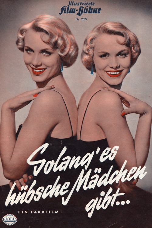 Solang es hübsche Mädchen gibt (1955) poster
