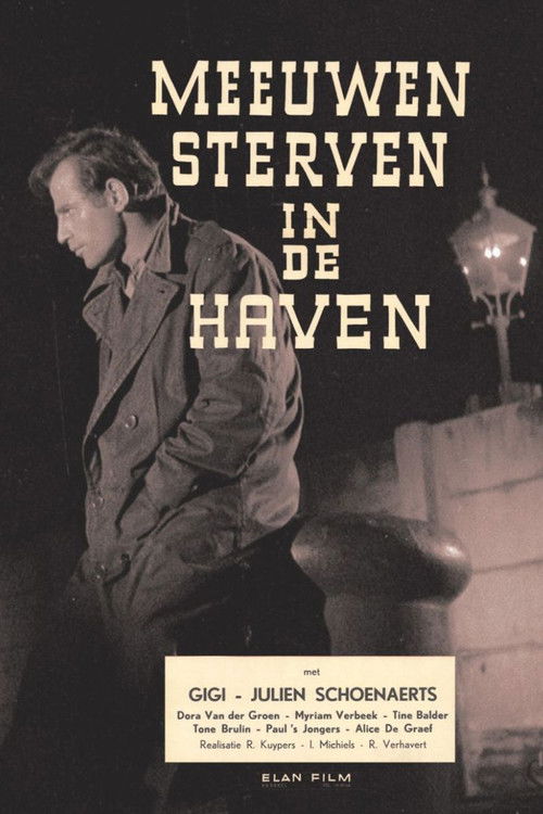 Meeuwen sterven in de haven (1955) poster