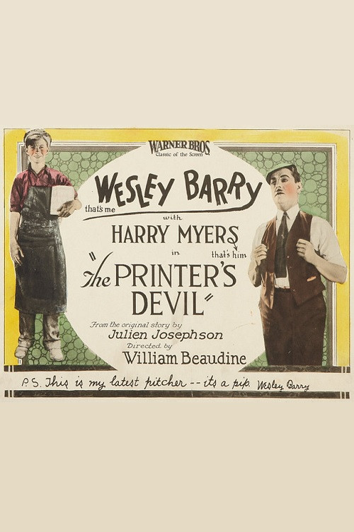 The Printer's Devil (1923) poster