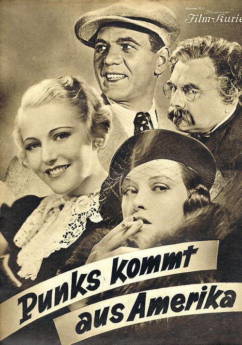 Punks kommt aus Amerika (1935) poster