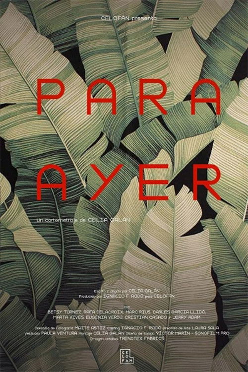 Para Ayer (2018) poster