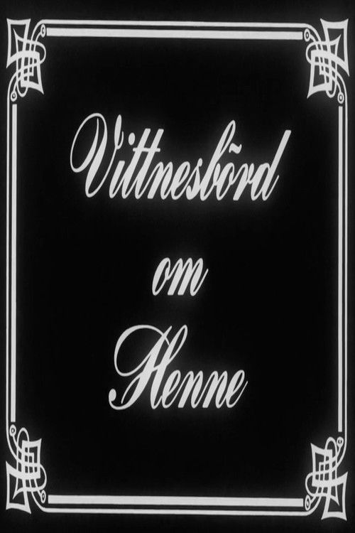 Vittnesbörd om henne (1963) poster