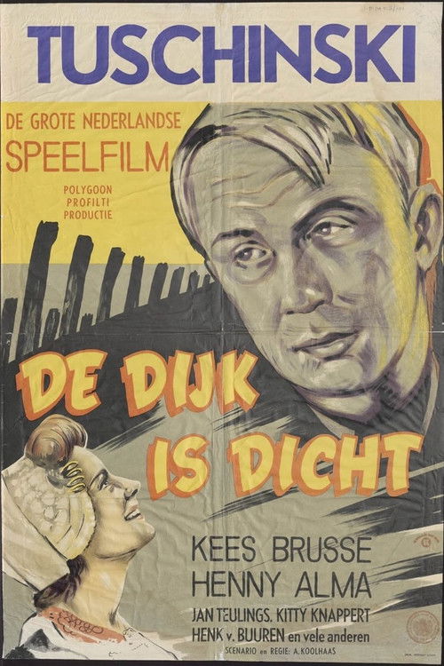 De dijk is dicht (1950) poster