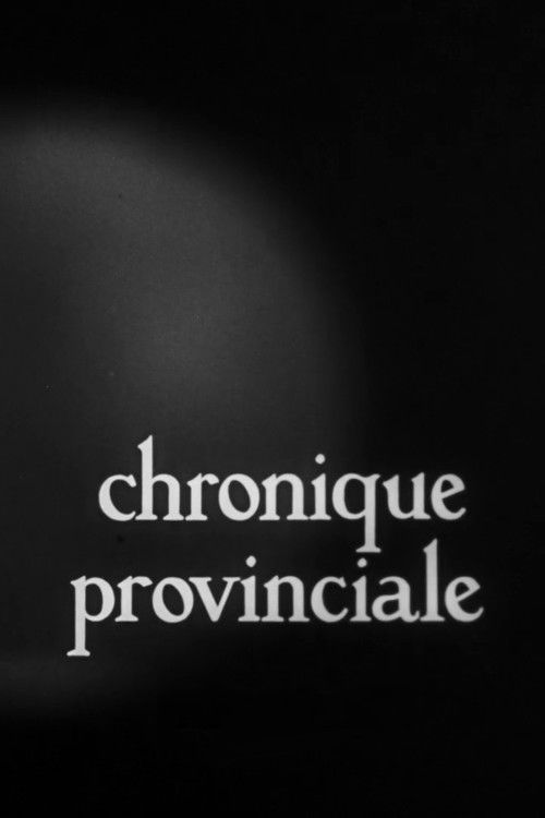 Provincial Chronicle (1958) poster