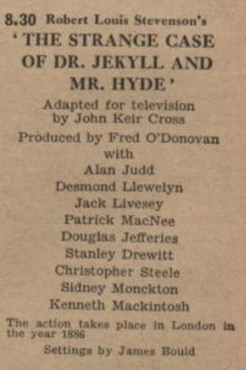 The Strange Case of Dr. Jekyll and Mr. Hyde (1950) poster