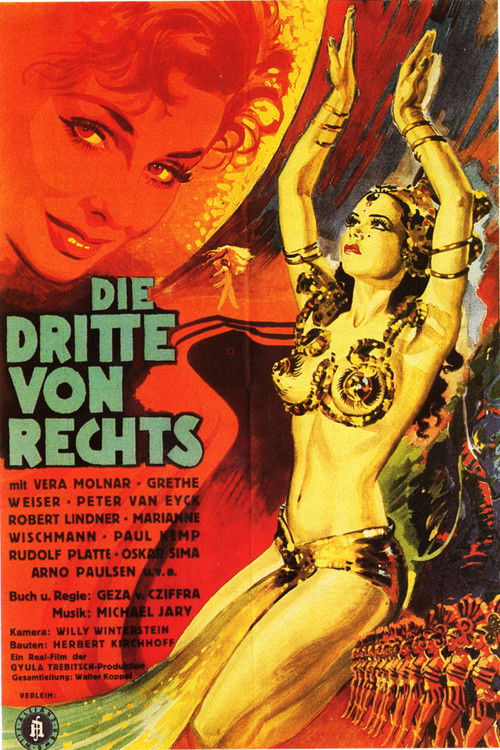 Die Dritte von rechts (1950) poster