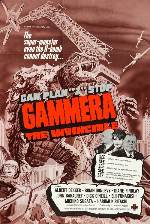 Gammera the Invincible (1966) poster