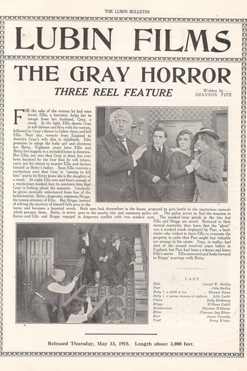 The Gray Horror (1915) poster