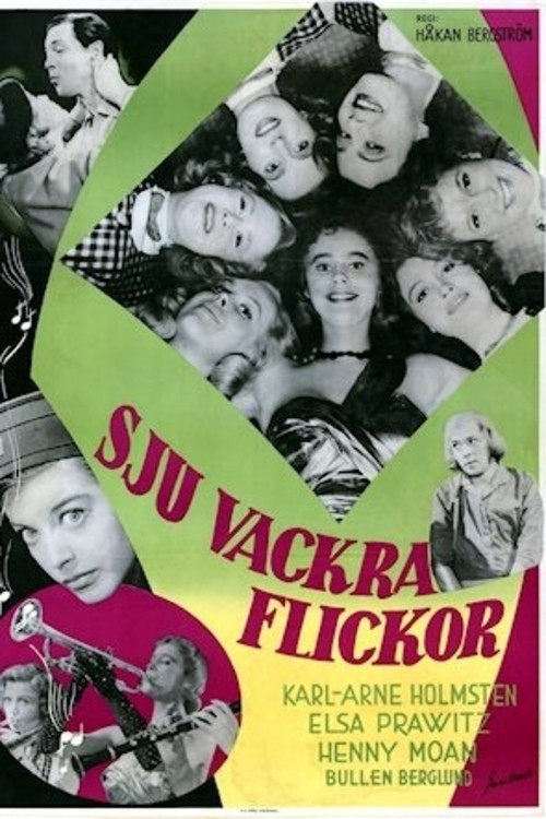 Sju vackra flickor (1956) poster